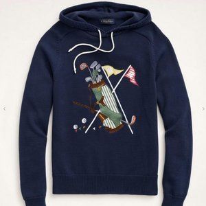 Brooks Brothers Embroidered Golf Hoodie (Supima Cotton)